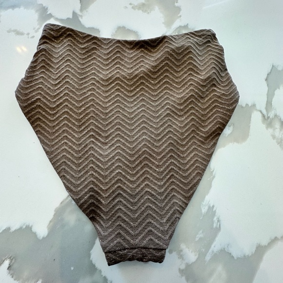 NWT Trina Turk SANDSTONE bathing suit bottom with embellishments. Size 6 - Picture 8 of 11